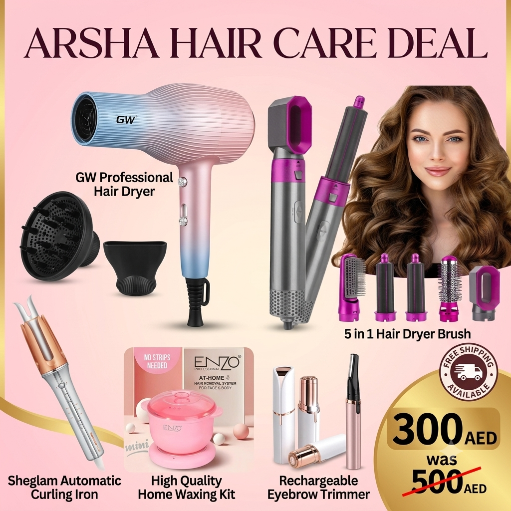 ARSHA'S COMPLETE HAIR CARE DEAL | 6 PREMIUM HAIR CARE PRODUCTS IN ONE DEAL